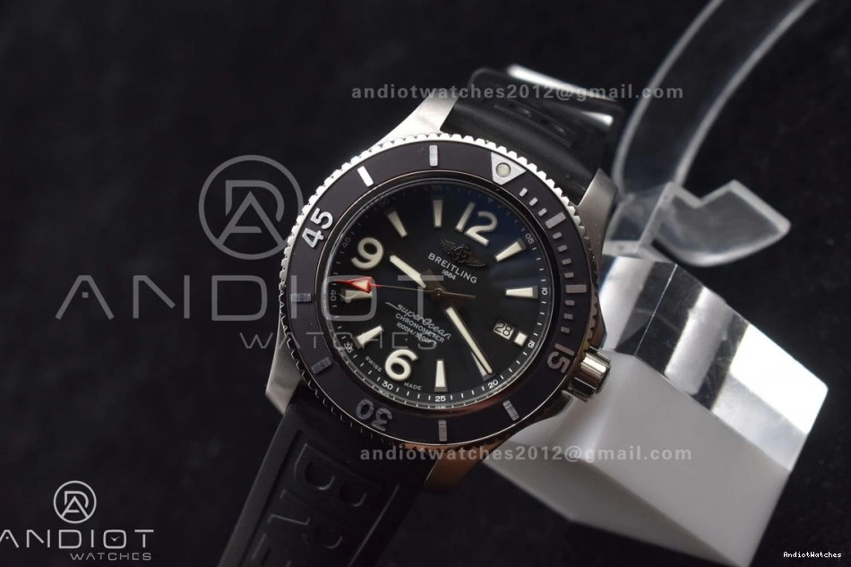Automatic 467 Versatile Rubber Superocean TF A Edition Black Bezel On Black Best 44 1:1 Dial Strap Black 0829